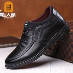 Men's Pointed Toe Oxford Shoes With Inner Height Insole Dress Shoes