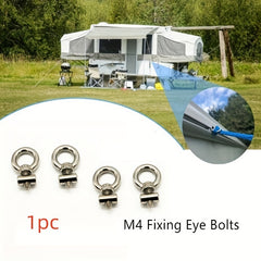 304 Stainless Steel Fixed Lifting Eye Bolt for RV Tent - Slide Rail Lifting