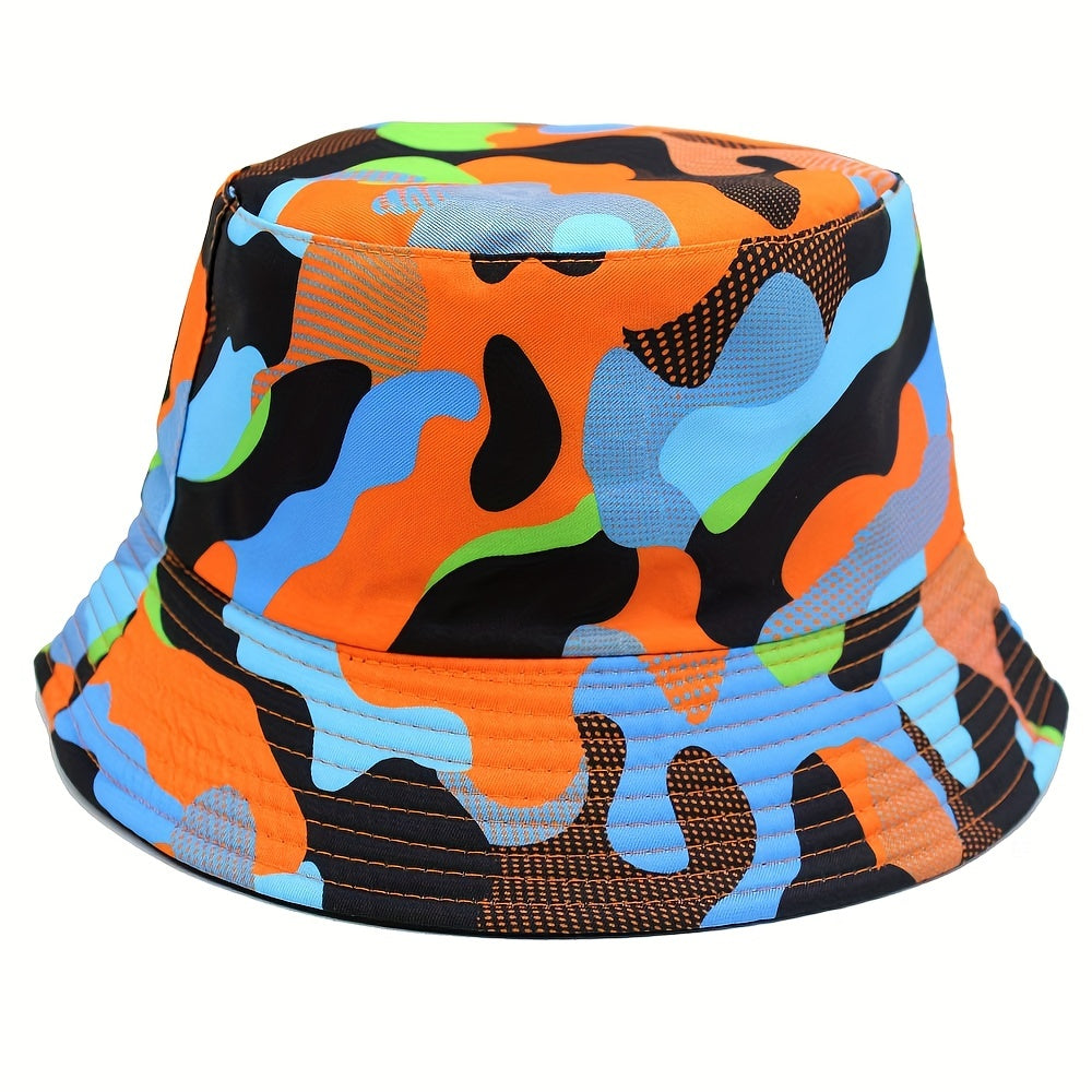 Camouflage Fisherman Hat Outdoor Sunshade Double sided