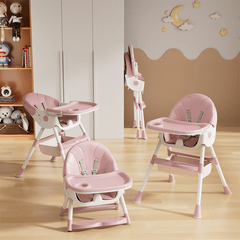 4-In-1 Baby High Chair Child Feeding Height Convertible Removable Tray