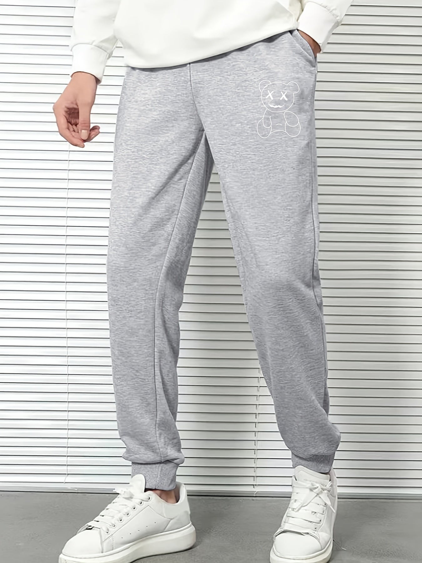 Men's Cartoon Print Drawstring Sweatpants