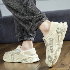 Warm Slipper Socks with Cotton Lining - Indoor & Outdoor Use