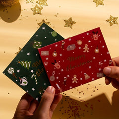 Festive Christmas Greeting Cards Set - 18pcs