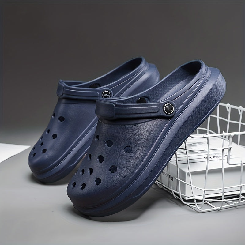Men's Lightweight Comfy Clogs Hollow Out Non Slip Garden Shoes