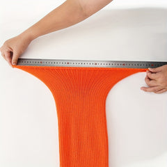 Casual Thigh High Socks Women's Plus Solid Buckle Detail