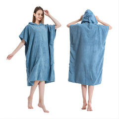 Quick Dry Changing Robe with Hoodie for Surfing