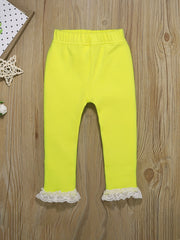 Toddler Baby Pants Elastic Waist Leggings Casual Trousers 5pcs Set