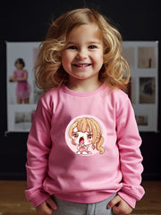 OERYUI Poor Crying Girl Graphic Sweatshirt for Kids