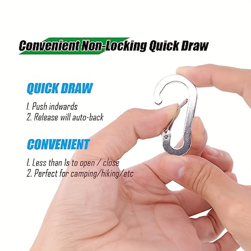10pcs Quick drawing Aluminum Key Clip for Outdoor Activities