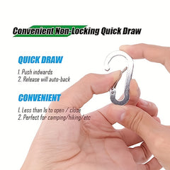 10pcs Quick drawing Aluminum Key Clip for Outdoor Activities