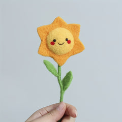Sunflower Wool Felt Poking Diy Material Bag Needle Felting Gift