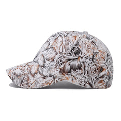 Leaf Print Baseball Cap Hip Hop Hat Sun Hats