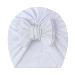 Candy Colored Nylon Bow Baby Hat For All Seasons