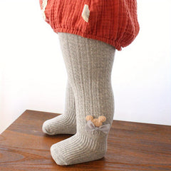 Soft Knitted Pantyhose for Toddler Girls