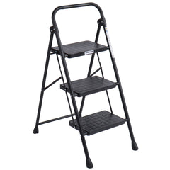 2 Step Folding Step Stool Non Slip Rubber Lightweight Sturdy Durable Step Ladder