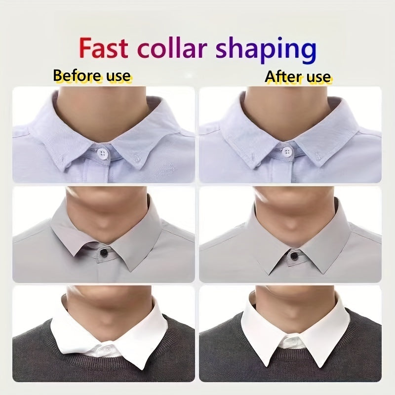 20 Pcs Collar Shaping Patch Shirt Polo Collar Edge Shaper Prevent Warping Rollin
