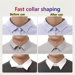 20 Pcs Collar Shaping Patch Shirt Polo Collar Edge Shaper Prevent Warping Rollin