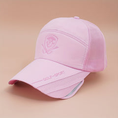 Retractable Big Brim Baseball Cap Mesh Breathable Quick Drying Trucker Hat
