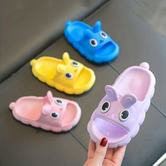 JIAGEYA Cartoon Slippers For Girls Non Slip Lightweight Open Toe Slippers