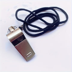 Metal Referee Whistle With Lanyard