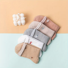 5 Pairs Floral & Fruit Curling Socks Women's Stockings & Hosiery