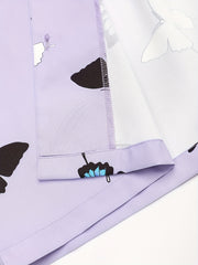 Butterfly Print Lounge Set Long Sleeve Top & Pants