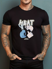 Elephant Print Men's Graphic Tee Summer Outdoor Clothes