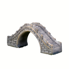 Resin Semi-circular Bridge Statue for Micro Landscape Decoration