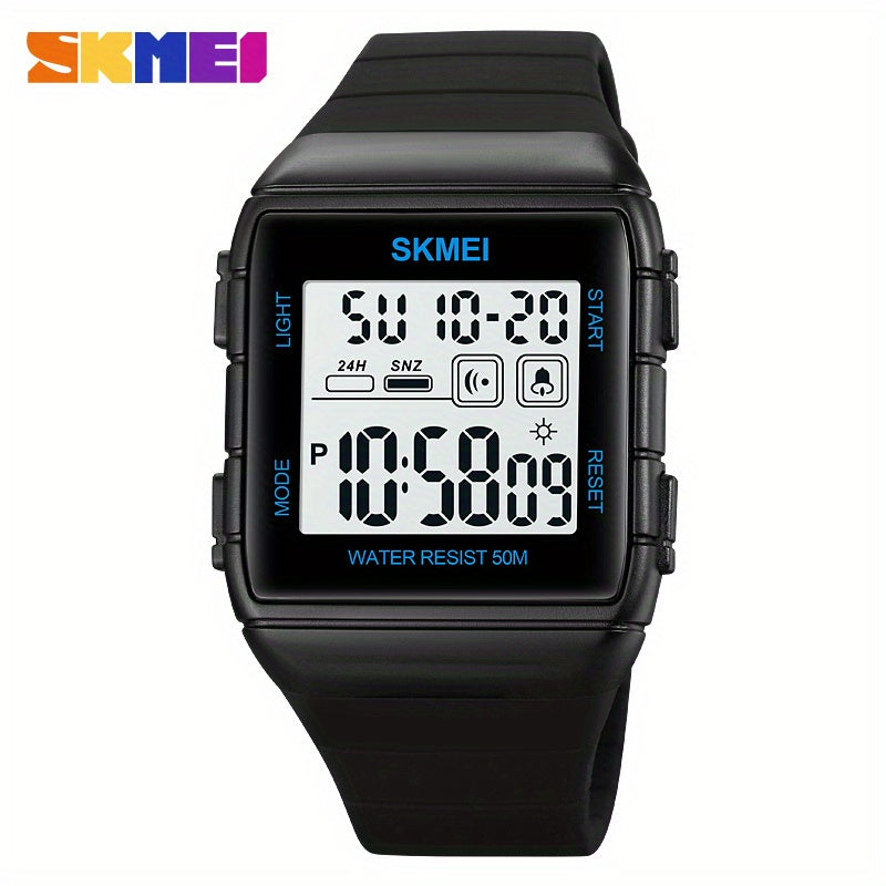 Men's Square Electronic Watch