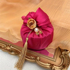 1pc Wedding Bridal Gift Silk Satin Candy Box Bridesmaid Gift