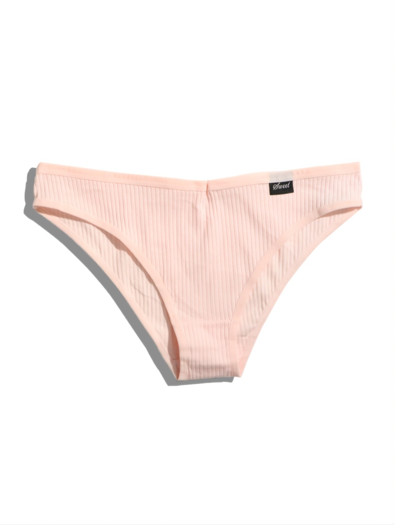 7pcs Ribbed Briefs Soft Stretchy Intimates Panties Women's Lingerie