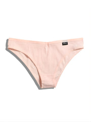 7pcs Ribbed Briefs Soft Stretchy Intimates Panties Women's Lingerie