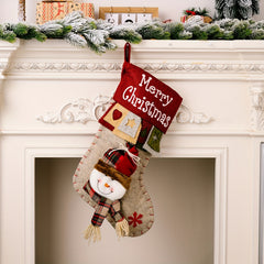 3D Old Man Christmas Stocking Hanging Ornament