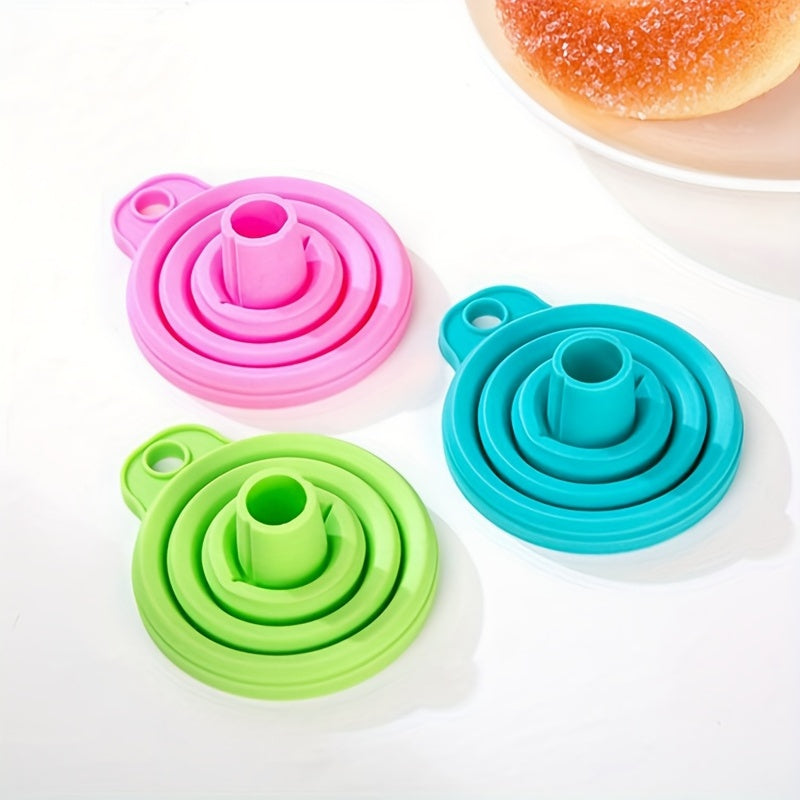 1pc 6pcs Funnel Foldable Kitchen Supplies Honey Funnel Kitchen Utensils