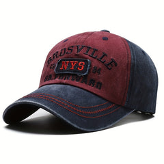 NYS Embroidery Patch Baseball Cap Vintage Distressed Dad Hat