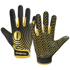 College Football Gloves Adjustable Closure Colors Elastic for Sports