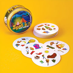 Parent-Child Puzzle Board Game with 55 Cards in Iron Box