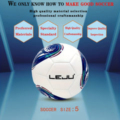 Waterproof PU Leather Football for Training and Competition