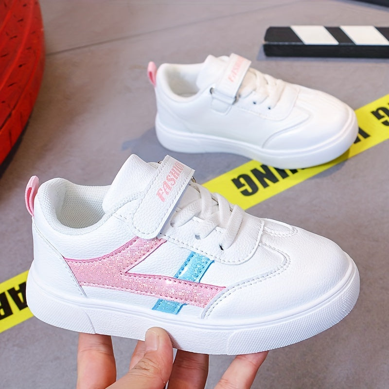 Girls Lightweight Flat Skate Shoes Anti-skid Casual Sneakers