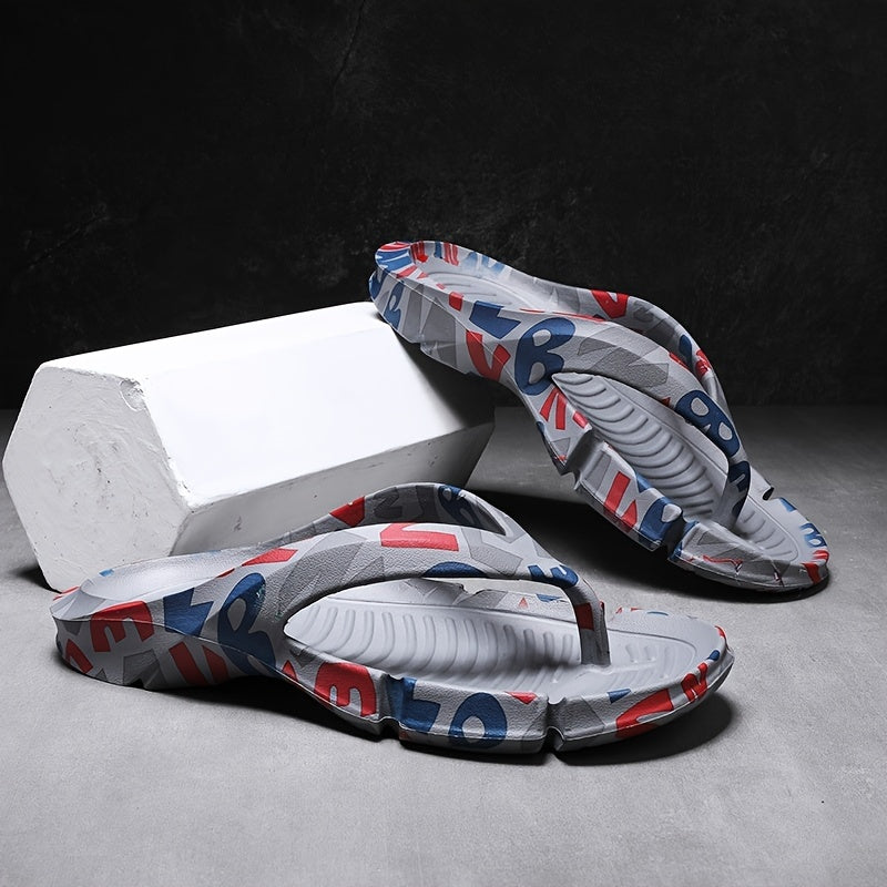 Men's Arch Support Flip Flops Summer Comfort Lightweight Non Slip Sandals