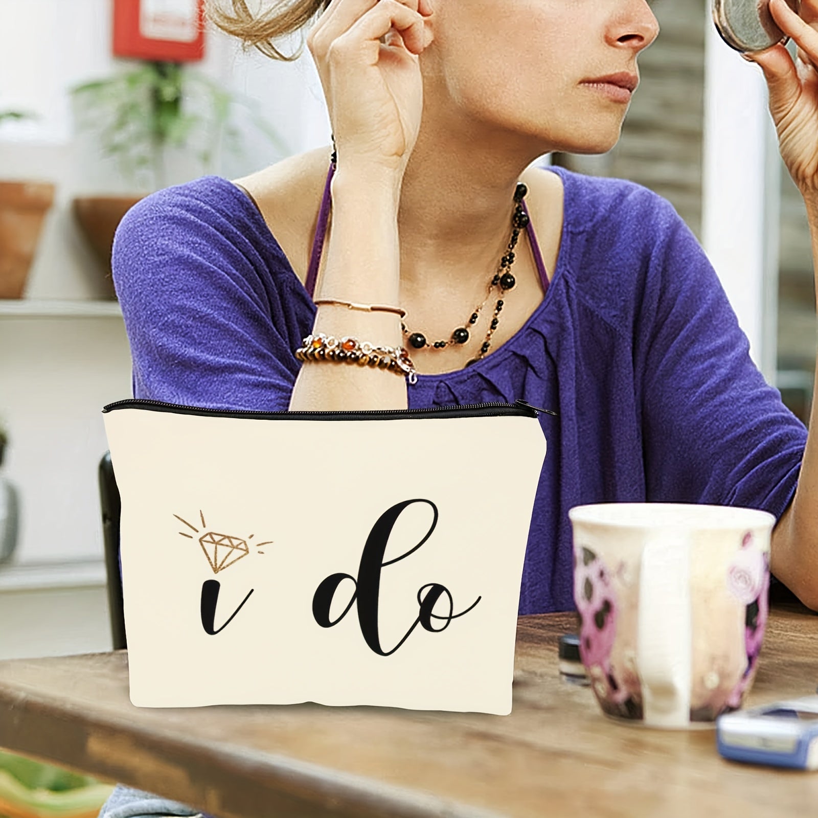 Bride Makeup Bag I Do Bride To Be Gift