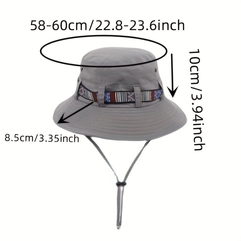 Outdoor Mountaineering Sunscreen Fisherman Hat Ethnic Style Sunshade Fishing Hat