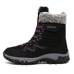 Plush Snow Boots Warm Hiking Shoes Women's Footwear