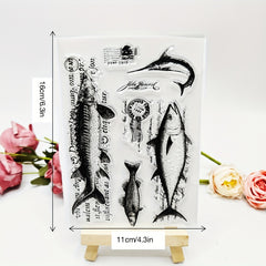 1pc Fish Transparent Stamp DIY Card Making Gift