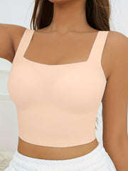 3pcs Seamless Solid Sports Bras Comfy Push Up Intimates Bra Women's Lingerie