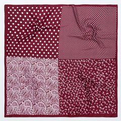 Dotted Paisley Print Bandana Silk Scarf Hair Accessories