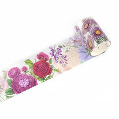 PET Tape Flowers All Over the Yard Series DIY Material Sticker