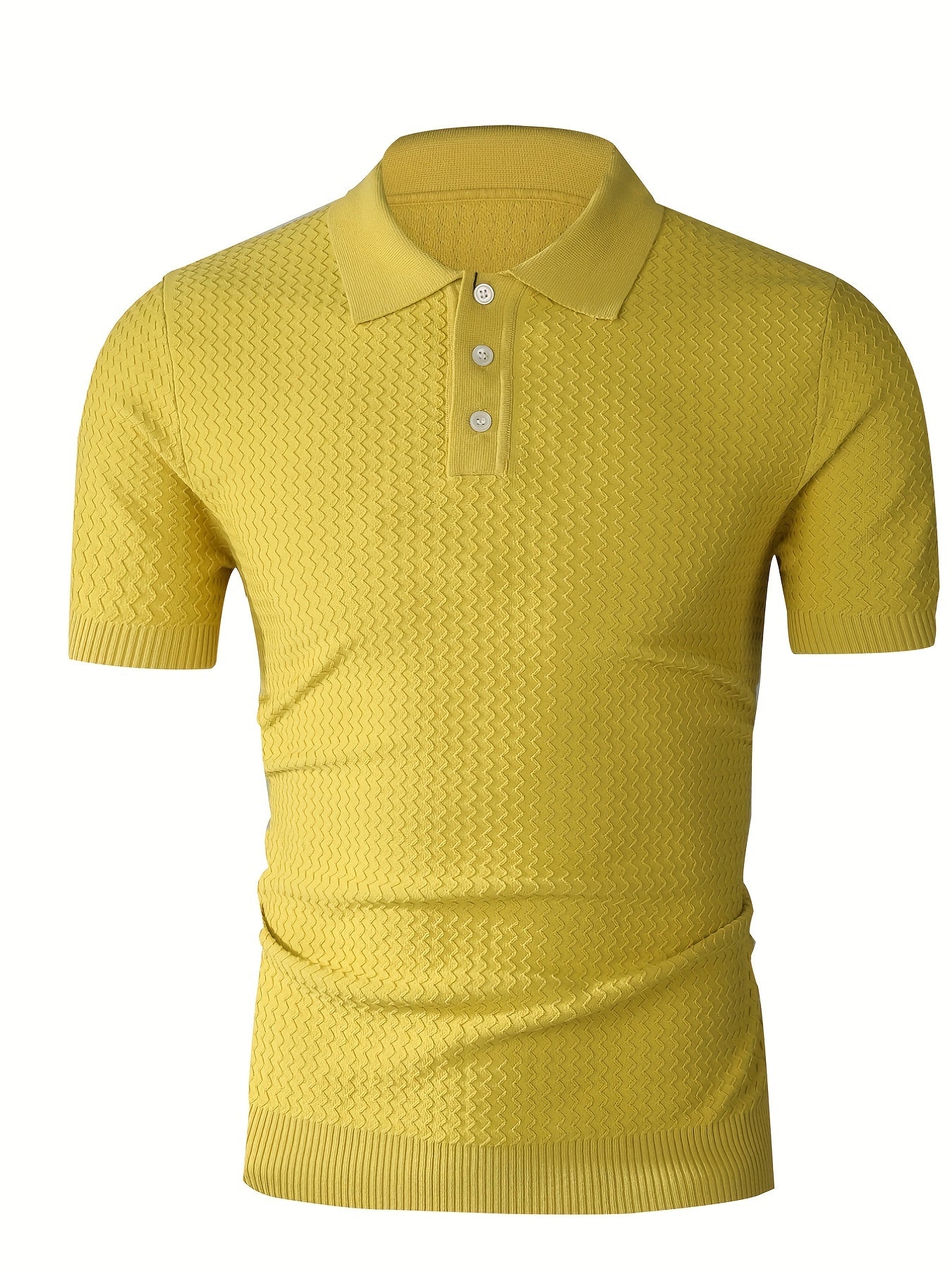 Classic Polo Shirt Men's Business Casual Lapel Button-Up Polo Shirt