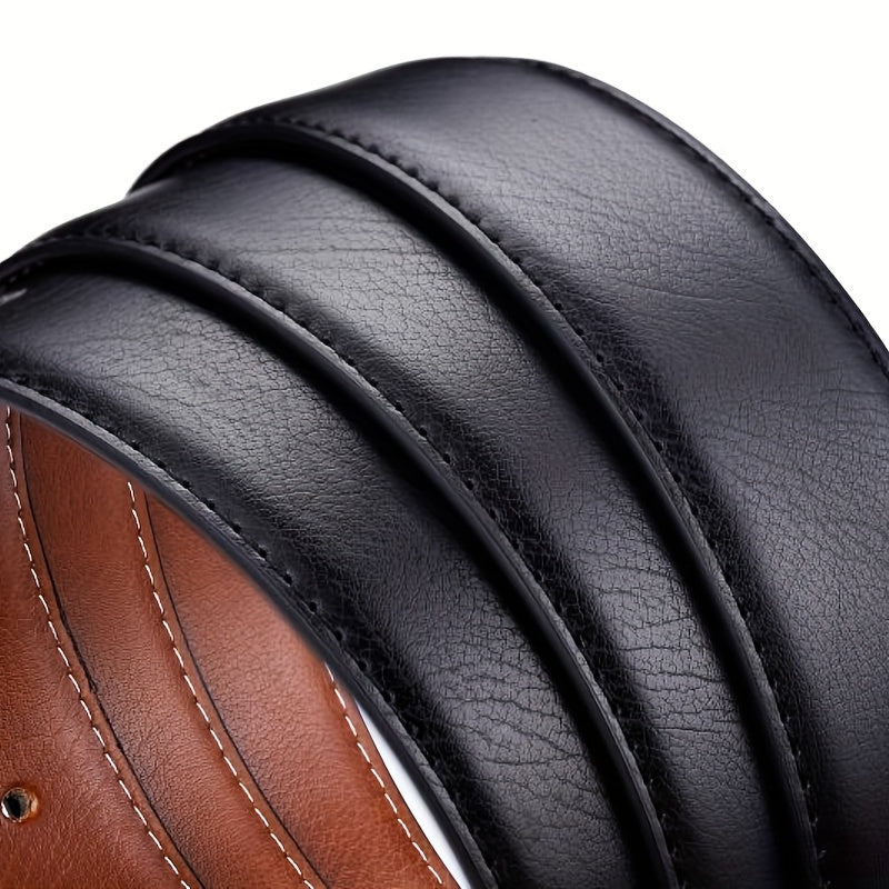 Leather Buckle Men's Comfortable Classic Belt For Occasions