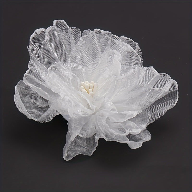 Fabric Flower Hair Clip Bridal Styling Hair Accessories Wedding Headdress Barret